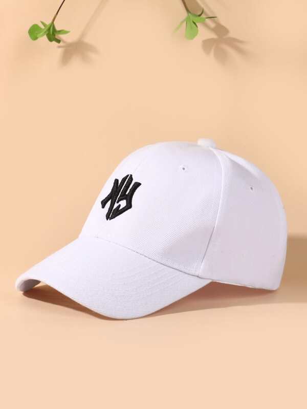 1pc Latest Men's Ny Embroidery Sun Protection Baseball Cap, Suitable For Beach Vacation & Outdoor Sports Sun Protection Street