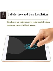 Compatible con Apple iPad 6ta generación 2018 9,7" - 9HD Protector de pantalla de vidrio templado para tableta antirrayas - iPad 6ta generación 2018 9.7" - Ver 4