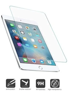 Compatible con Apple iPad 6ta generación 2018 9,7" - 9HD Protector de pantalla de vidrio templado para tableta antirrayas - iPad 6ta generación 2018 9.7" - Ver 2
