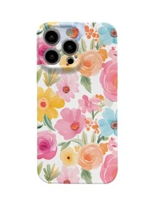 Flower Phone Case Summer Floral Phone Case Waterproof Shockproof Anti-Fall Scratch Resistant - White - View 6