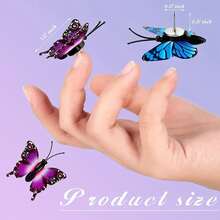 30pcs Random Color Butterfly Push Pins - Multicolor - View 2