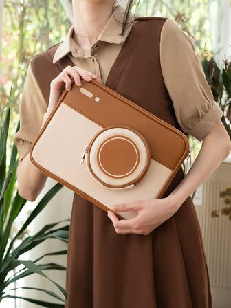 GeekShare 1個可愛的相機設計防震袋,適用於11英寸ipad