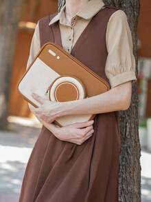 GeekShare 1個可愛的相機設計防震袋,適用於11英寸ipad