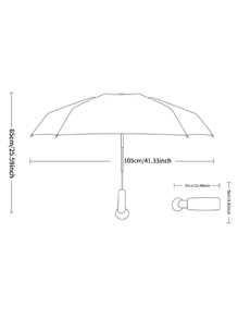 10-rib Fiberglass Reinforced Automatic Open & Close Umbrella With Ergonomic Handle, Blue - 寶藍色 - 查看 2