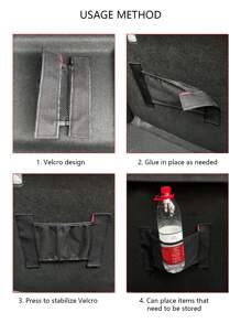 汽車後備箱收納帶 - 黑色 - 查看 5