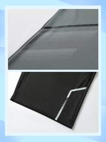 ODMYONO 1 set Conjunto de jersey de fútbol deportivo de exterior con parte superior de cuello redondo y pantalones cortos de tela transpirable para hombres - Gris - Ver 5