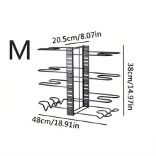 1 Miếng Nồi Và Chảo Hộp đựng Đối với Tủ , Có thể tháo rời Và Gấp lại 5-Lớp Và 8 lớp Lưu trữ , Nhiều lớp Theo chiều dọc Nồi Che phủ Giá đỡ , Giá để đồ trong nhà bếp , Rèn Sắt Đa chức năng Nồi Giá đỡ Giá lưu trữ , Phụ kiện Nhà bếp - màu đen - Xem 2