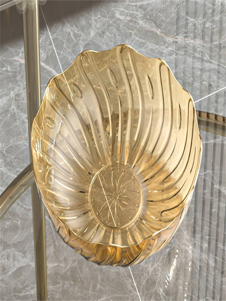 Fruit Plate For Home Living Room Coffee Table Snack Display Tray Candy Dish Fruit Bowl - Champagne - View 1