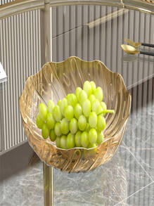 Fruit Plate For Home Living Room Coffee Table Snack Display Tray Candy Dish Fruit Bowl - Champagne - View 2