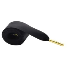 Black & Gold Metal Aglet Shoe Lace Tips - Black - View 7