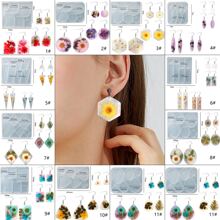 1 cái Tam giác Hình thoi Hình thuẫn Khuôn silicon Vật rủ xuống Khuôn Hoa tai Khuôn mẫu Đối với phụ nữ DIY Đồ trang sức Công cụ Phụ kiện - trắng - Xem 1