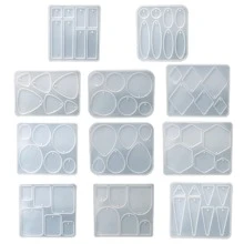 1 cái Tam giác Hình thoi Hình thuẫn Khuôn silicon Vật rủ xuống Khuôn Hoa tai Khuôn mẫu Đối với phụ nữ DIY Đồ trang sức Công cụ Phụ kiện - trắng - Xem 2