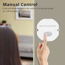 1Pc Zemismart Matter over WiFi Smart Light Switch DIY Breaker Module Homekit SmartThings Remote Control 2 Way - White - View 2