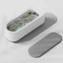 Ultrasonic Jewelry Cleaner, Portable Professional Ultrasonic Cleaning Machine For Cleaning Jewelry, Glasses, Watches, Razors, Razor Heads, 12oz 350ml (battery Not Included) - White - View 9