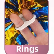 1個啦啦隊花球,啦啦隊手花,舞蹈表演手花,展示用波波球 - 黃色 - 查看 3