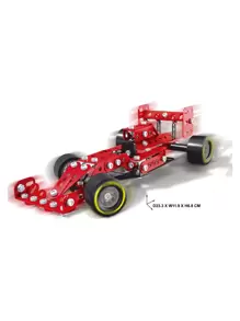 1/20 Scale Formula Racing Car Model, Sf-23 Ferrari, Metallic Material, 201pcs Diy Assembly Set With Tools - Red - View 2