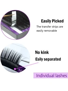 NAGARAKU All Size 6 Cases 10 11 12 13 14 15mm C D CC DD Curl Faux Mink Eyelashes Extension Individual Eyelashes Artificial Fake False Eyelashes For Women Professional Lash Clusters, Eyelash Clusters, Individual Eyelashes, Lashes, Fake Lashes - Black - View 6