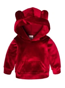 Children's Teddy Teddy Pants Set 2 Pieces Pants And Sweatshirt Kangaroo With Hood 4 - 12 Years Bear Fashion