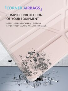 1入組 TPU 軟殼 Ipad 保護套，帶筆槽和多種支架模式，支持喚醒/睡眠功能和節能，兼容 Apple 型號 - 淺粉色 - 查看 5