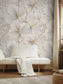 SUPSTICKER 3 pezzi Adesivi murali decorativi in carta da parati impermeabile e resistente all'umidità, con motivi astratti a texture floreale e vegetale, adatti per camera da letto, soggiorno, sala da pranzo, come decorazione primaverile per rinnovare la casa, come sticker regalo per feste, compleanni, lauree. Dimensioni: 1 set da 3 pezzi da 120x40cm