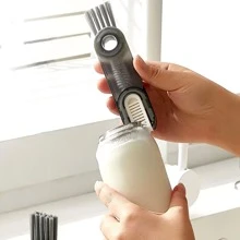 1入組透明黑色杯子清潔刷 - 黑色 - 查看 1