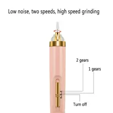 五合一电动美甲打磨机带灯，便携式迷你电动指甲锉，适用于卸除凝胶指甲油 - 母亲节礼物、情人节礼物、男友礼物、圣帕特里克节礼物，100mAh，粉色可爱