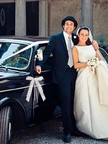 10 szt. Biała wstążka satynowa z kokardką w kształcie serca tiul dla majsterkowiczów dekoracja krzesła samochodowego, ślub, impreza, wakacje, dom, pokój, dekoracje ścienne - Biały - Zobacz 5