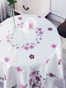 柔軟的玻璃pvc圓桌布防水、防油、防燙,無需清洗圓桌、透明桌墊、桌面、家居桌布