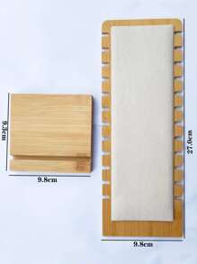 極簡竹木項鍊展示支架首飾類展示板首飾類支架 - 米色 - 查看 5