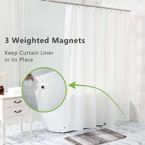 Shower Curtain Liner, 72x72,72x78 Clear Shower Curtain Liner