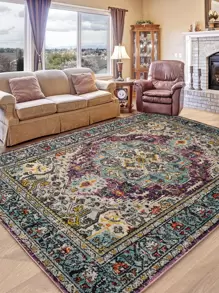 Covor moale din imitație de cașmir PVC anti-alunecare Covor pentru zonă de living Decor pentru casa Covoraș, decor cameră