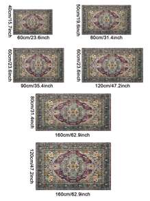 Covor moale din imitație de cașmir PVC anti-alunecare Covor pentru zonă de living Decor pentru casa Covoraș, decor cameră
