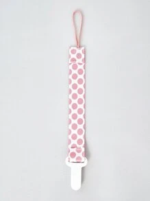 1入組男女通用花卉雙面安撫奶嘴夾,嬰兒玩具牙膜捆緊帶,帶防掉落夾,防止奶嘴掉落,帶防丟失和咬的玩具捆緊帶(隨機顏色)