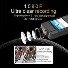 1入組便攜式迷你數碼相機帶1.4英寸展示,高清紅外線夜視,無綫熱點,支持64GB存儲卡,適用於會議,學生記錄,戶外運動,家庭蒐集,警察 - 錄像機+64G卡存儲卡 - 查看 5