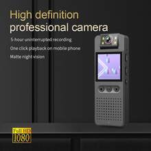 1入組便攜式迷你數碼相機帶1.4英寸展示,高清紅外線夜視,無綫熱點,支持64GB存儲卡,適用於會議,學生記錄,戶外運動,家庭蒐集,警察 - 錄像機+64G卡存儲卡 - 查看 6