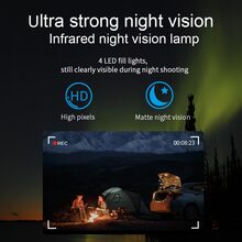 1入組便攜式迷你數碼相機帶1.4英寸展示,高清紅外線夜視,無綫熱點,支持64GB存儲卡,適用於會議,學生記錄,戶外運動,家庭蒐集,警察 - 錄像機+64G卡存儲卡 - 查看 7