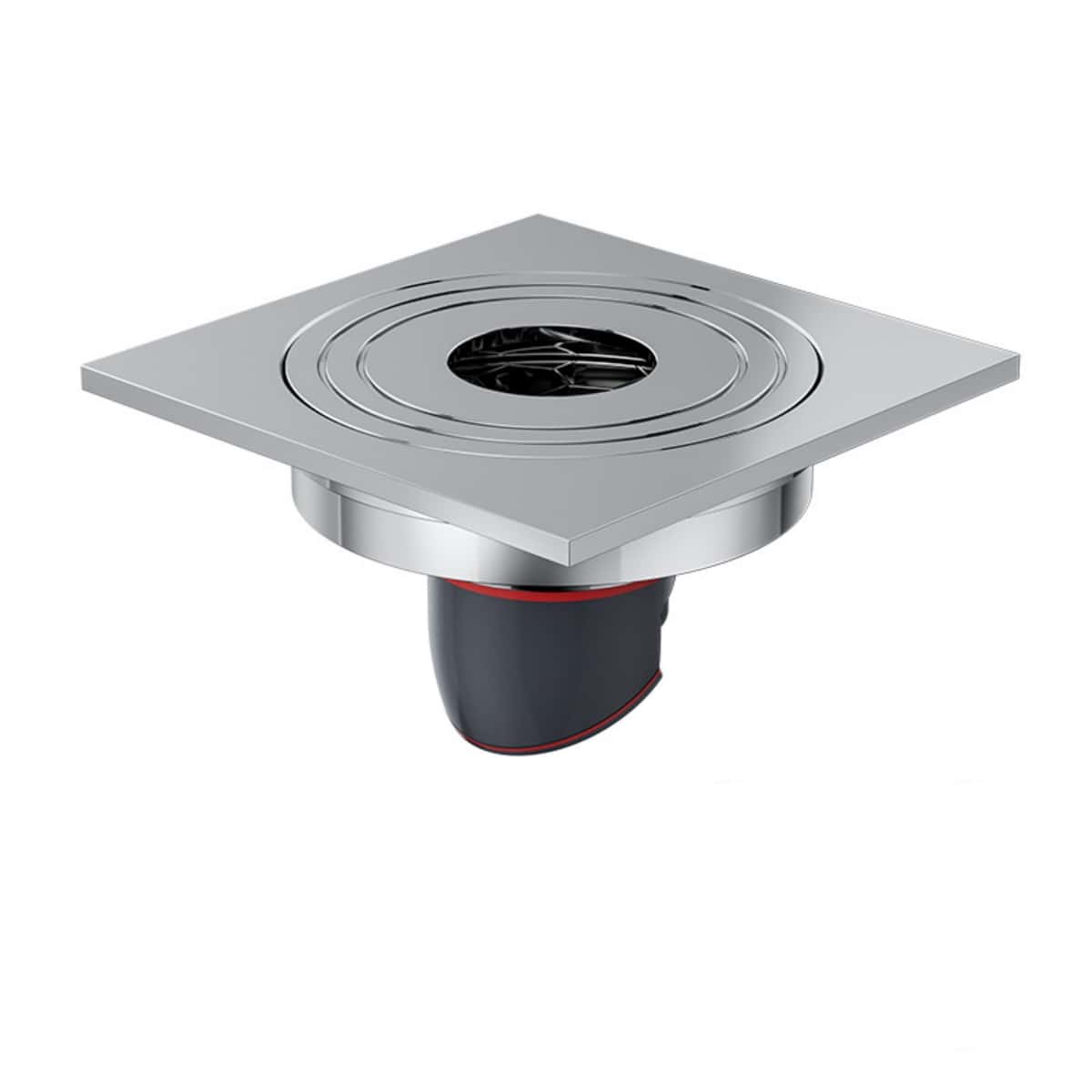 Solid Brass Washing Machine Dedicated Two-in-one Anti-odor Anti-leakage Drain Floor Drain - Silver - View 1