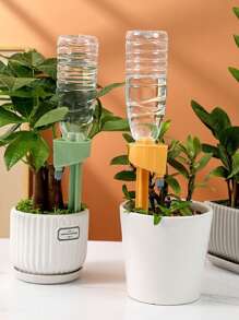 1入組鬆散式自動澆水裝置，帶可調節計時器滴灌系統，適用於陽台盆栽