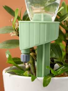 1入組鬆散式自動澆水裝置，帶可調節計時器滴灌系統，適用於陽台盆栽