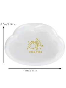 Bộ 50 tấm xà phòng dùng một lần hình đám mây - trắng - Xem 6
