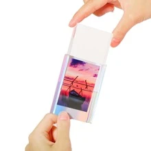 3 件/1 包迷你相框，迷你照片相框，小相框小相框 2x3 迷你相框用于家庭装饰，小相框用于富士迷你胶片或 Go 胶片的最佳礼物 - iridescent - 查看 5