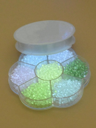 1盒夜光釘珠DIY首飾配件