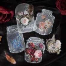 羽毛主題復古藝術風格手帳貼紙,1套/40張