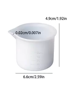 3入組矽膠製滴管生產及 Diy 材料模具,50ml刻度量杯 - 白色 - 查看 9