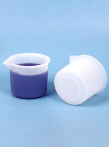 3入組矽膠製滴管生產及 Diy 材料模具,50ml刻度量杯 - 白色 - 查看 3