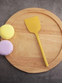 Stainless Steel Gold 3pcs Cheese Butter Knife Set With Fork, Ideal For Butter, Cheese, Desserts, Cakes - Gold - View 4