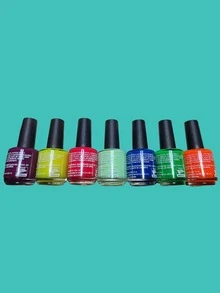 kit de Uñas, 7 Esmaltes Gel  16ML C/U GELISH LARGA DURACIÓN SECA RÁPIDO DIFERENTES COLORES PRIMAVERA VERANO INVIERNO FIESTA MODA DIARIO TONOS - Agua verde azul - Ver 3