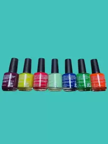kit de Uñas, 7 Esmaltes Gel  16ML C/U GELISH LARGA DURACIÓN SECA RÁPIDO DIFERENTES COLORES PRIMAVERA VERANO INVIERNO FIESTA MODA DIARIO TONOS - Agua verde azul - Ver 1
