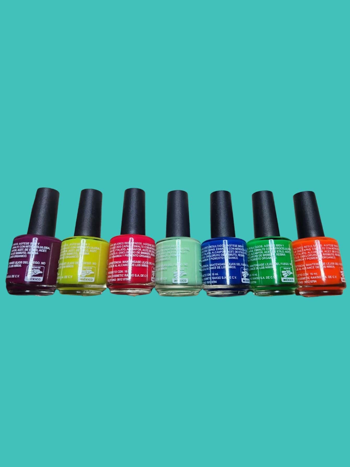 kit de Uñas, 7 Esmaltes Gel  16ML C/U GELISH LARGA DURACIÓN SECA RÁPIDO DIFERENTES COLORES PRIMAVERA VERANO INVIERNO FIESTA MODA DIARIO TONOS - Agua verde azul - Ver 1