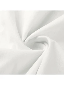 Men's Cotton And Linen Collar Shirt Casual Short Sleeve Slim - 白色 - 查看 7